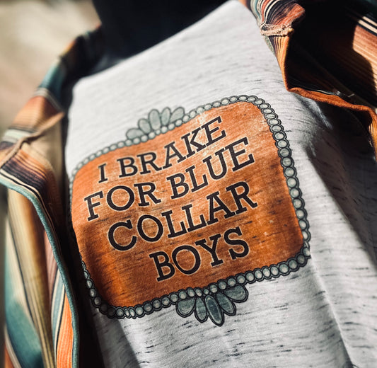 Blue collar boys tee