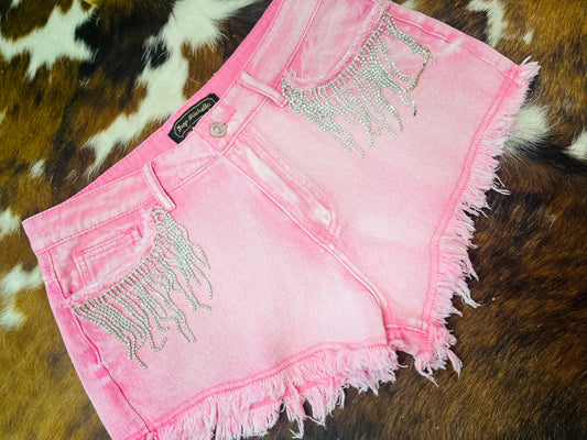 Rhinestone cowgirl shorts