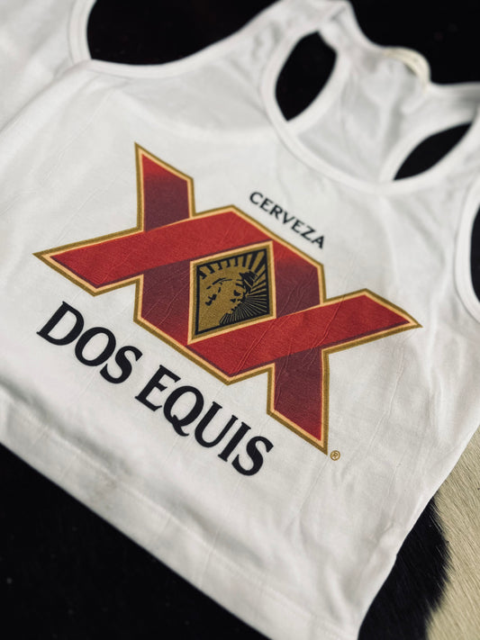 Dos Equis Cropped Tank